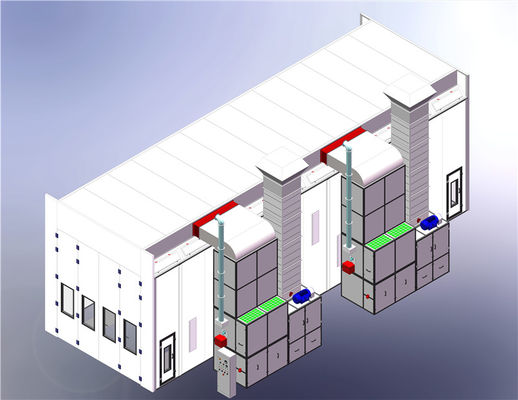 qualidade Cabine de pulverizador lateral do veículo da extração gás de 15 medidores aquecido fábrica