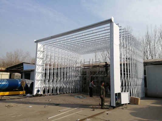certificado de salvaguarda móvel do CE do espaço da instalação da cabine retrátil da pintura
