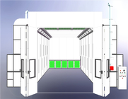 Cabine de pulverização de ônibus de 15 m Semi-inferior de extração OEM