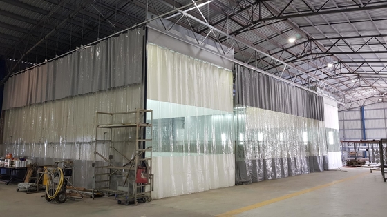 a estação da preparação da cortina do pvc galvanizou da pintura branca da cor da chapa de aço o produto militar