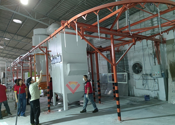 Pulverize a linha de revestimento equipamento eletrostático do revestimento do pó da planta de revestimento do pó
