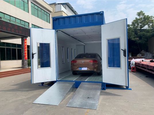 qualidade Cabine de pulverização portátil estilo recipiente móvel sala de pintura para pintura de carro fábrica