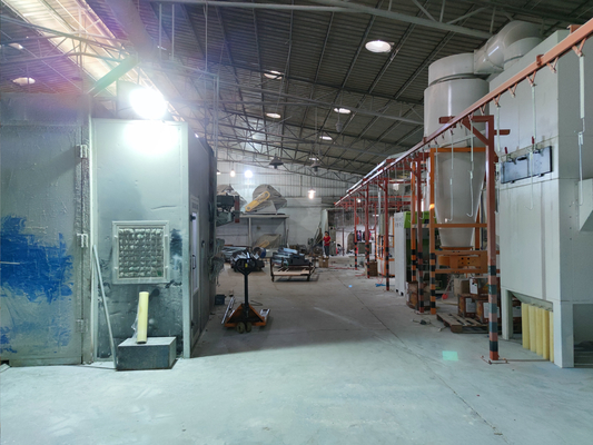 Linha de revestimento automatizada do pó pela qualidade que termina para todas as peças de metal