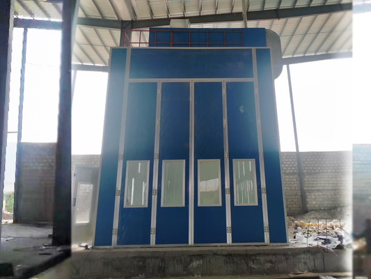 Cabine de pintura de ônibus PLC Controle de tela de toque Cabine de pintura de caminhão