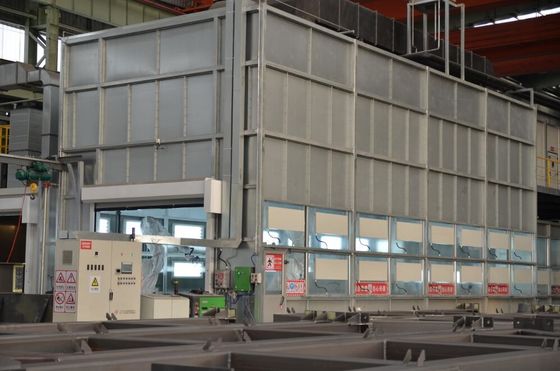 qualidade Cabine de pintura de fabricação de metal com estrutura de aço forte vitrine de vidro fábrica