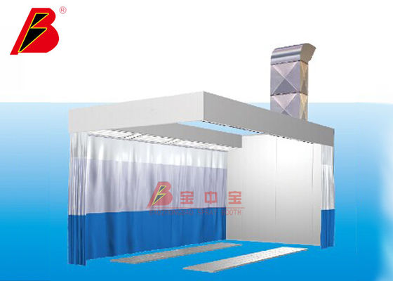 qualidade Estação lustrada oficina de reparações da preparação da pintura 6.5kw com cortina fábrica