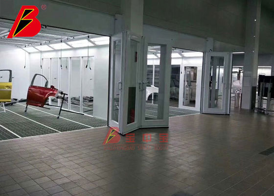 Linha da estação da preparação da cabine da pintura da lâmpada infravermelha para a loja do serviço do carro