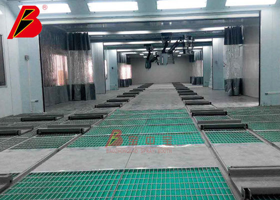 Linha da estação da preparação da cabine da pintura da lâmpada infravermelha para a loja do serviço do carro
