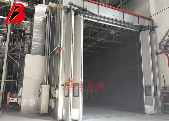 O aquecimento de gás coze a movimentação de Oven Bus Paint Booth With da sala através das portas