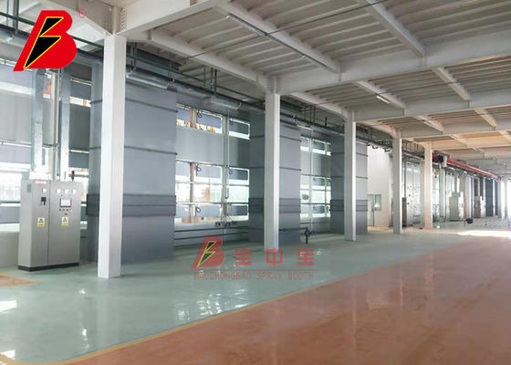 Grande cabine de pulverizador industrial do ar 49KW para as peças dos aviões do trem