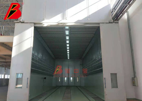 qualidade parede do plutônio dos aviões cabine de pulverizador industrial de 10 mícrons com elevador de trabalho fábrica