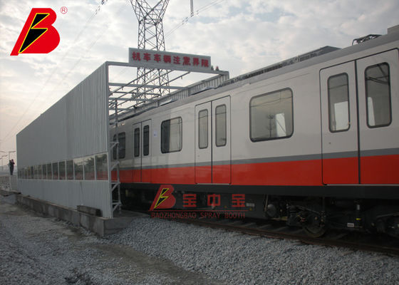 qualidade Sala de teste da água IP65 do veículo 6900mm do trem para testes de selagem da auto água fábrica