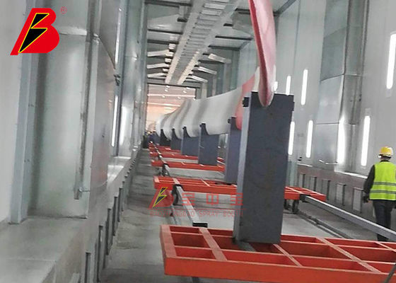 qualidade Lâmina do vento que coze a cabine de pulverizador 10um industrial com exaustão lateral fábrica