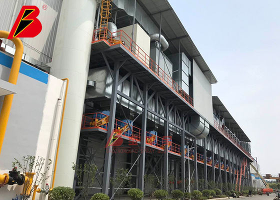 qualidade A dupla camada ventila a linha de produção de pintura metálica do forno de túnel 30um fábrica