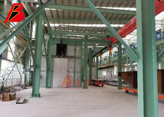 Movimentação através sala de cozimento da pintura do TUV do CE da auto