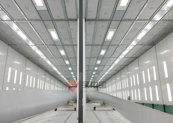 qualidade Cabine de pulverização da exaustão do lado da sala da pintura da torre do vento para a cabine grande da pintura da lâmina das energias eólicas fábrica