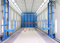 plataforma de funcionamento do elevador 3D para a movimentação personalizada da cabine da pintura do ônibus durante todo a cabine de pulverizador