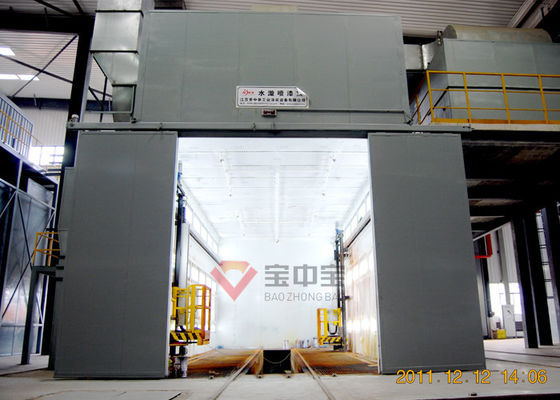 qualidade Cabine de pulverizador da cabine da pintura da rotação da água em linhas de produção da pintura do veículo militar fábrica