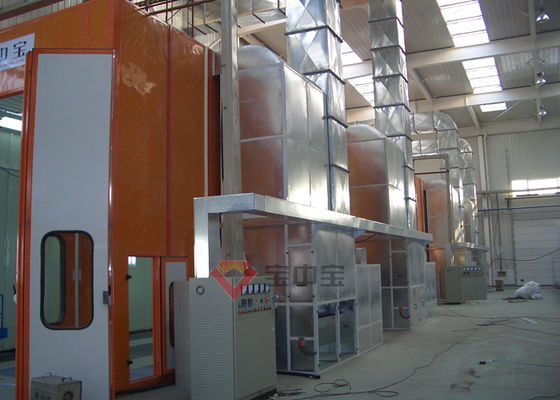 Sala média completa da pintura da porta da cabine de pulverizador do Downdraft do ônibus diesel do aquecimento