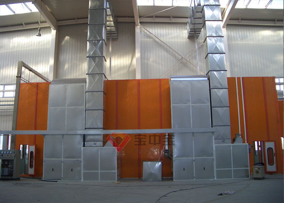 Armário de pintura do fã da cabine de pulverizador do ônibus na boa cabine de pulverizador lateral da ventilação para o caminhão