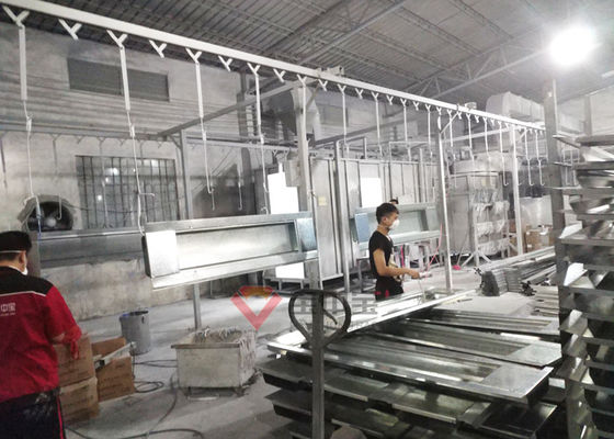 qualidade Linha de revestimento automática do pó de metal para a sala de cozimento alta de Temperurer fábrica