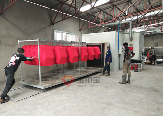 Forno de cozimento para a linha de revestimento cabine vertical do poder do revestimento do pó de Bzb da grande recuperação do ciclone