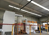 Linha de pintura automática da pulverização do pó do ciclone grande para o equipamento da ventilação