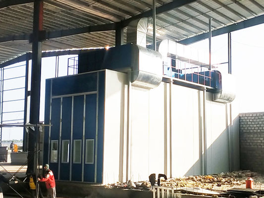 qualidade Cabine de pulverizador personalizada do ônibus com o fã na sala lateral superior da pintura da exaustão fábrica