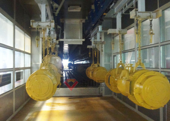 qualidade Pulverize a linha de revestimento equipamento para a linha de pintura de Autatic dos componentes do veículo da construção fábrica
