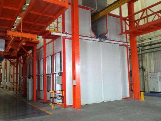 qualidade A cabine da pintura da maquinaria pesada para equipamentos do grupo de Yuanda pulveriza a parte superior da cabine abre fábrica