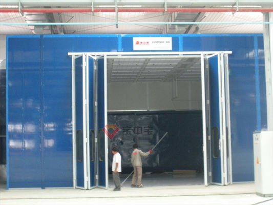 Dobre a porta que do estilo os aviões industriais da cabine da pintura pulverizam a cabine