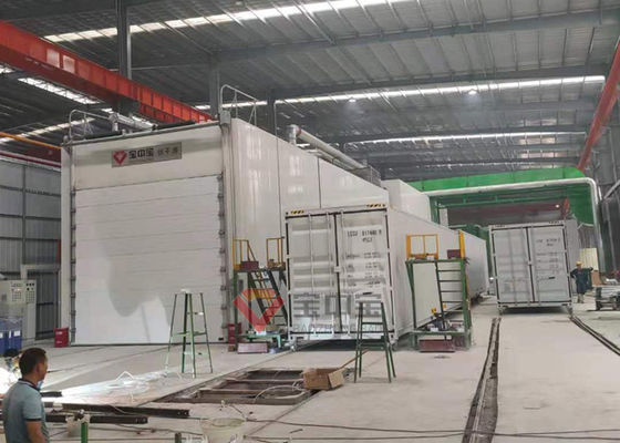 Linha de pintura da cabine de pulverizador do contentor para o recipiente padrão