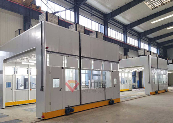 qualidade Cabine de pulverizador portátil com do movimento inteiro da sala do trilho sala de pintura fábrica