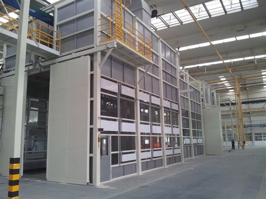 Carcaça superior forte 2.5m Min Painting Production Line do ferro do fã
